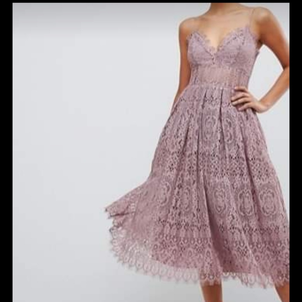 ASOS Lace Cami Midi Dress 4 NEW